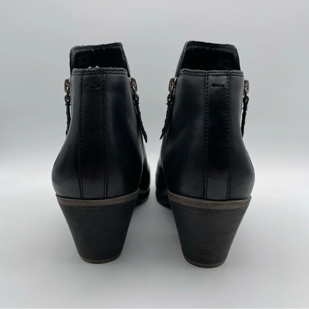 Frye Judith Leather Double Zip Up Ankle Women's Black Booties  -  Size: 10M - Picture 3 of 15